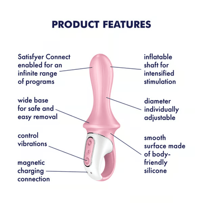 Satisfyer Anal Toys Air Pump Booty 5+ Red