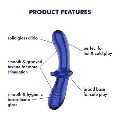 Satisfyer Dongs & Dildos Double Crystal - Light Blue