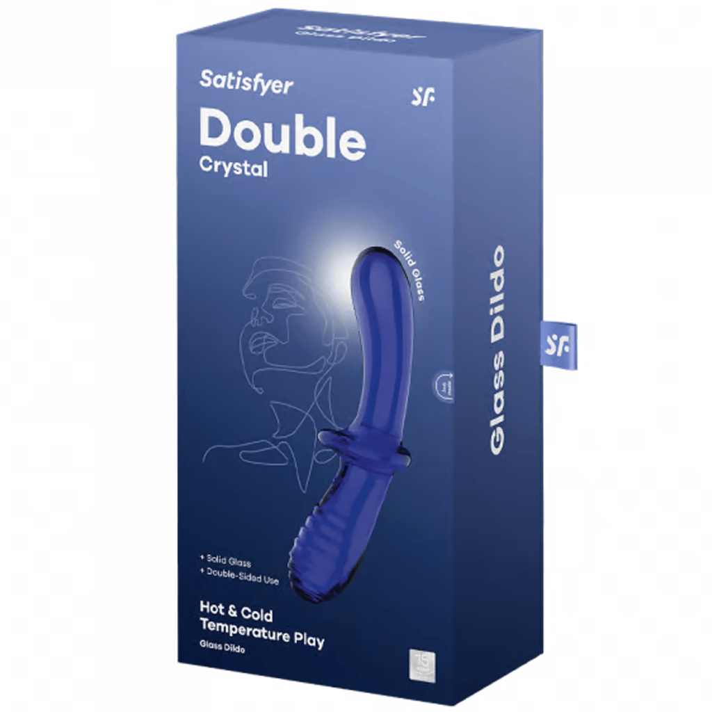 Satisfyer Dongs & Dildos Double Crystal - Light Blue