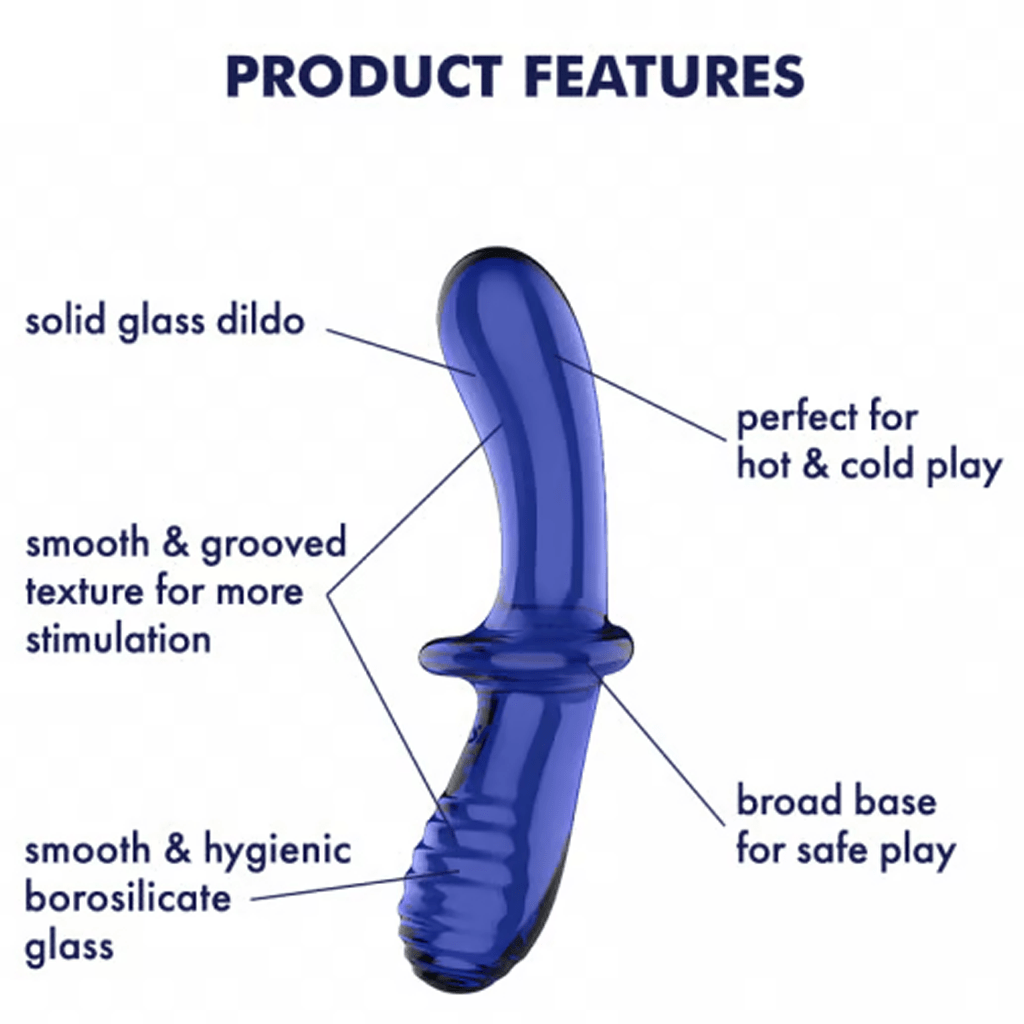 Satisfyer Dongs & Dildos Double Crystal - Light Blue