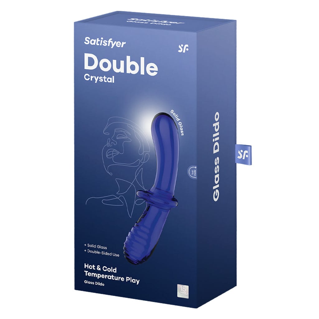 Satisfyer Dongs & Dildos Double Crystal - Light Blue