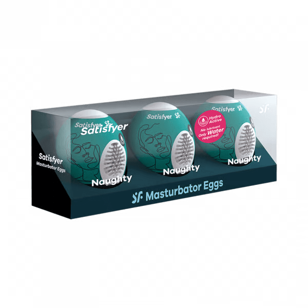 Satisfyer For Him Masturbator Egg 3er Set (Naughty) Dark Green