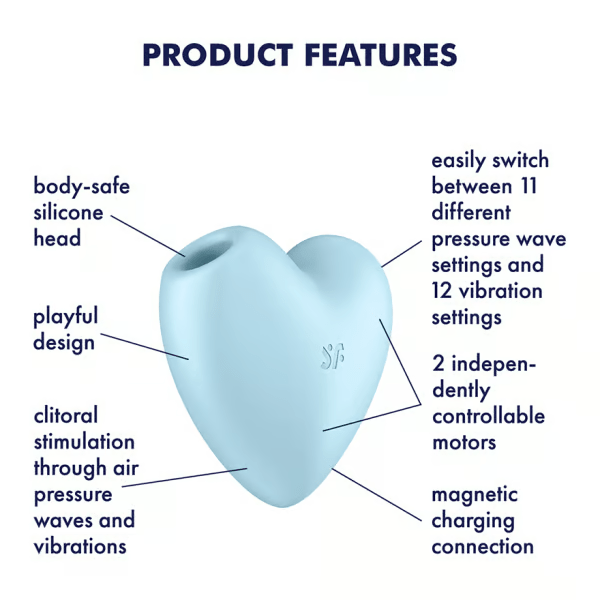 Satisfyer Vibrators Cutie Heart - Blue