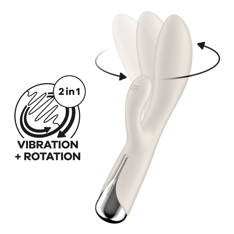Satisfyer Vibrators Spinning Rabbit 1 - Beige