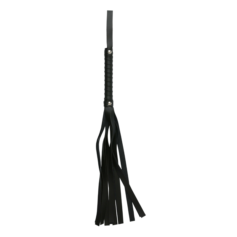 Sex & Mischief BDSM Black Faux Leather Flogger