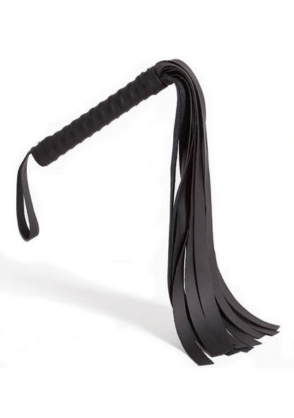 Sex & Mischief BDSM Black Faux Leather Flogger