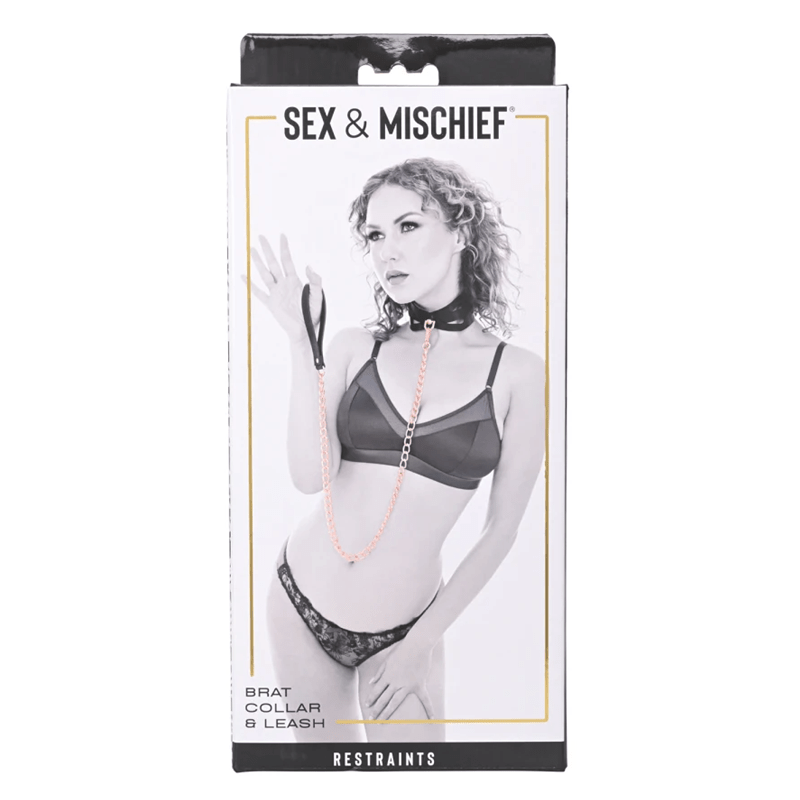 Sex & Mischief BDSM Brat Collar & Leash