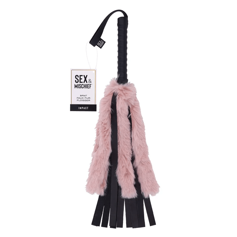 Sex & Mischief BDSM Brat Faux Fur Flogger