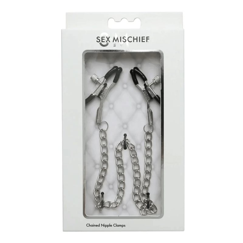 Sex & Mischief BDSM Chained Nipple Clamps