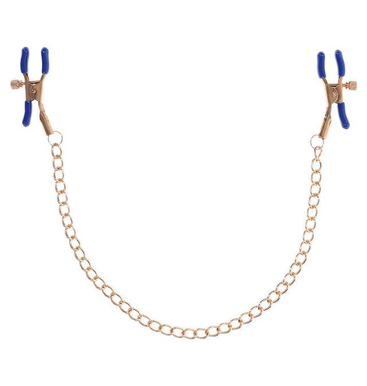 Sex & Mischief BDSM Cougar Chained Nipple Clamps