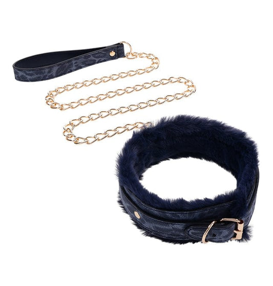 Sex & Mischief BDSM Cougar Fur Collar & Leash