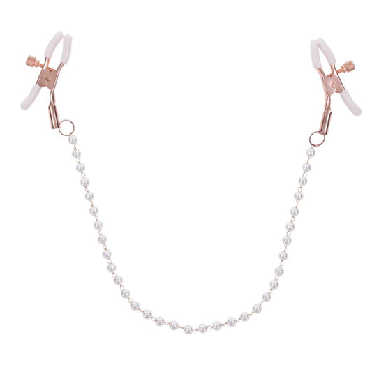 Sex & Mischief BDSM Peaches ‘n CreaMe Pearl Nipple Clamps