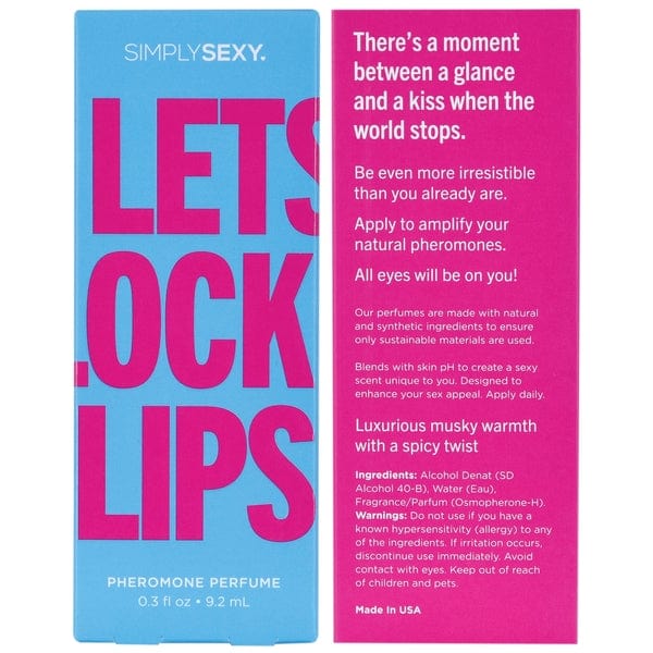 Simply Sexy Lubes LET'S LOCK LIPS Pheromone Infused Perfume - Let's Lock Lips 0.3oz | 9.2mL