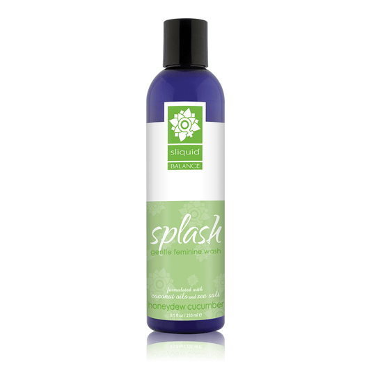 Sliquid Lubes Balance Splash Feminine Wash  Honeydew Cucumber 8.5 oz/255 ml