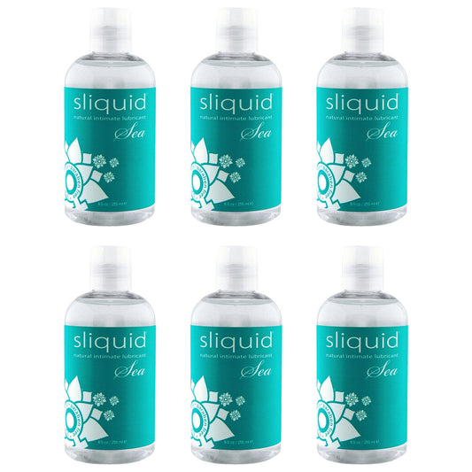 Sliquid Lubes Sea Carrageenan Lubricant 4.2oz Promo Case (4.2oz X 6)