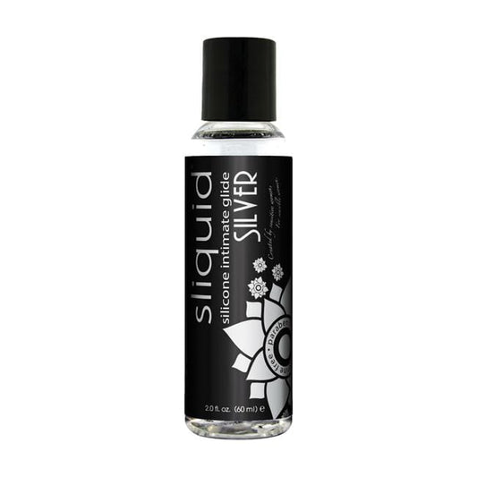 Sliquid Lubes 2oz Silver Silicone lubricant 2oz