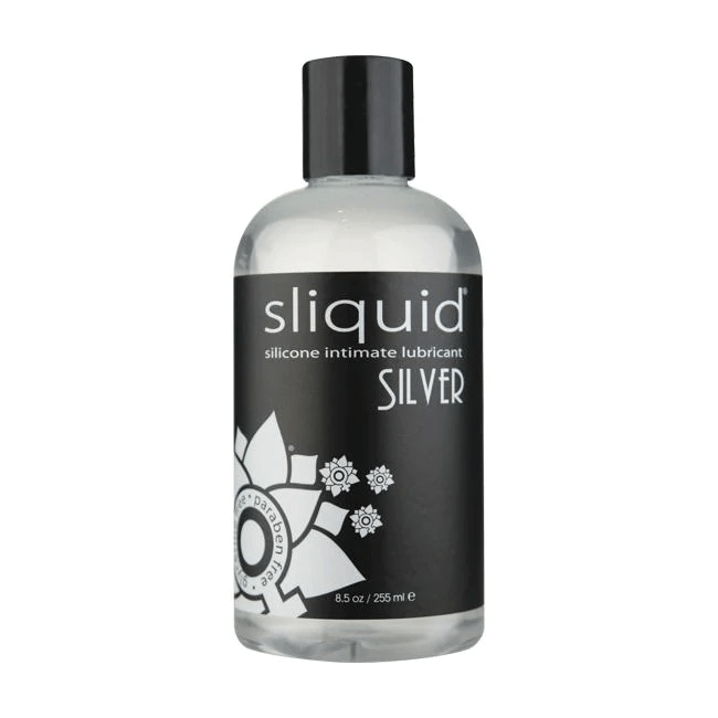 Sliquid Lubes 8.5oz Sliquid Silver Silicone lubricant 8.5oz