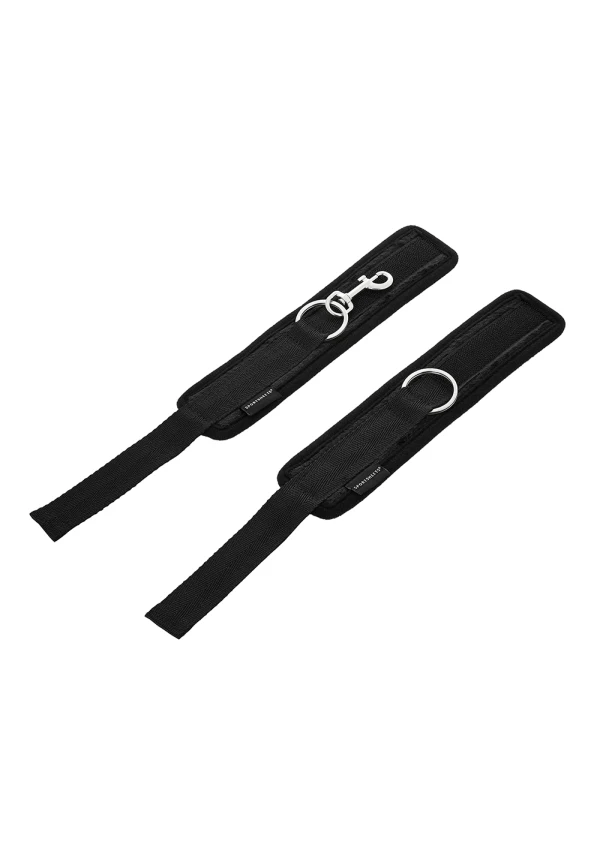 Sportsheets BDSM Soft Wrist Cuffs, Black