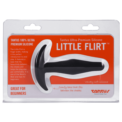 Tantus Anal Toys Black Tantus Silicone Little Flirt Butt Plug Black