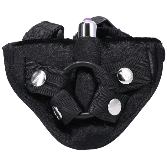 Tantus Anals Toys Default TS8693 - Tantus Velvet Vibrating Harness Onyx