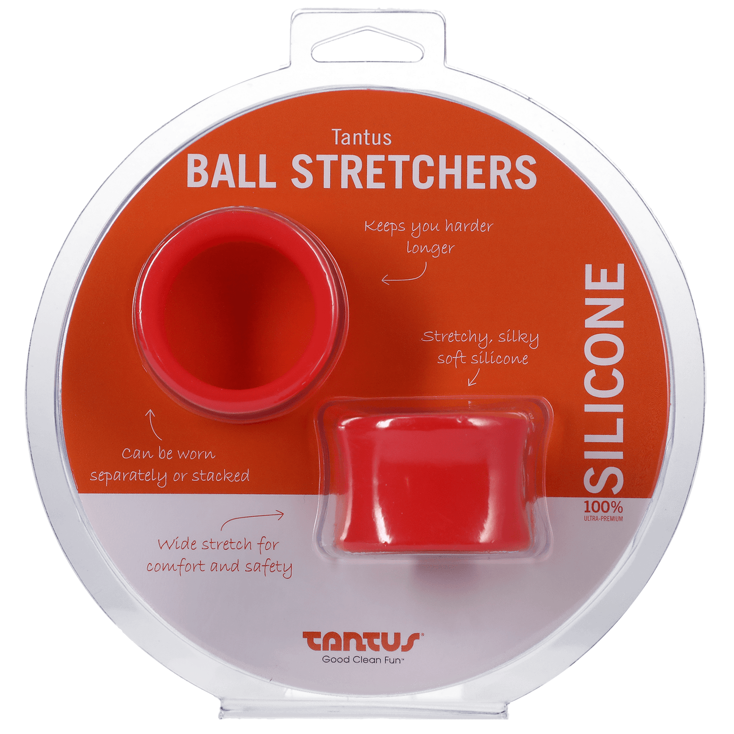 Tantus For Him Red Ball Stretcher Kit  Red