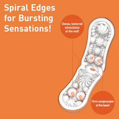 Tenga For Him FLIP ORB SUNSET ORANGE