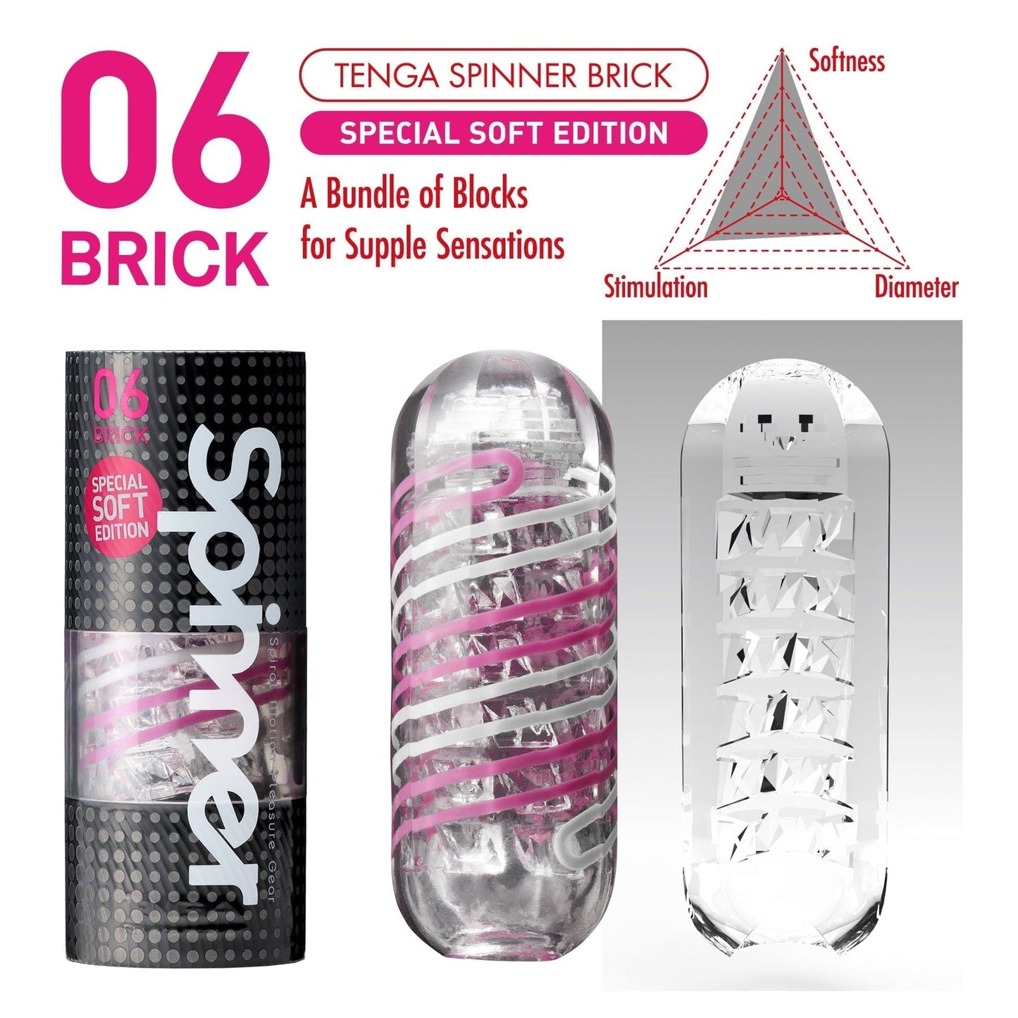 Tenga For Him Spinner 06 Brick Special Soft Edition