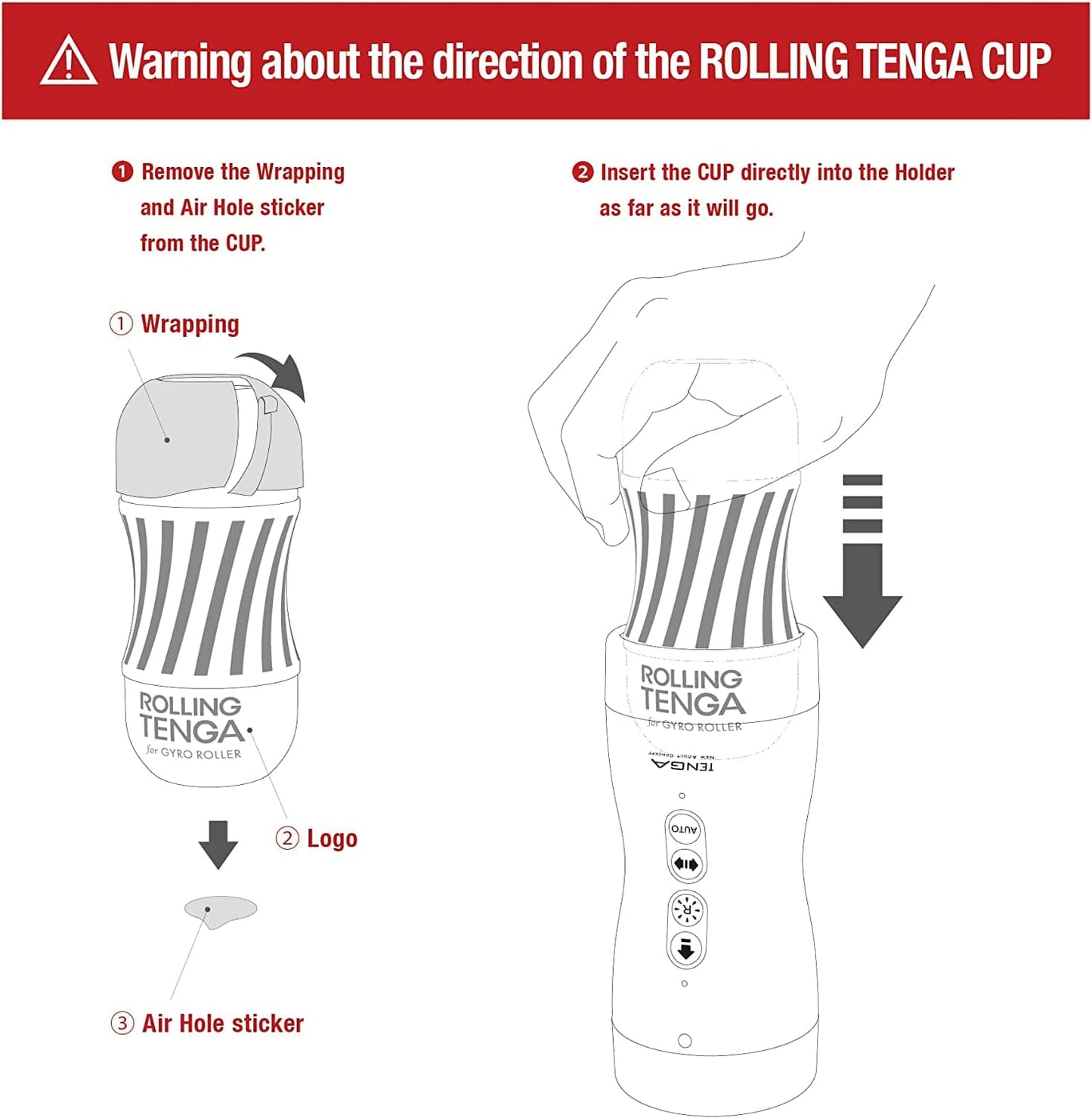 Tenga For Him VACUUM GYRO ROLLER