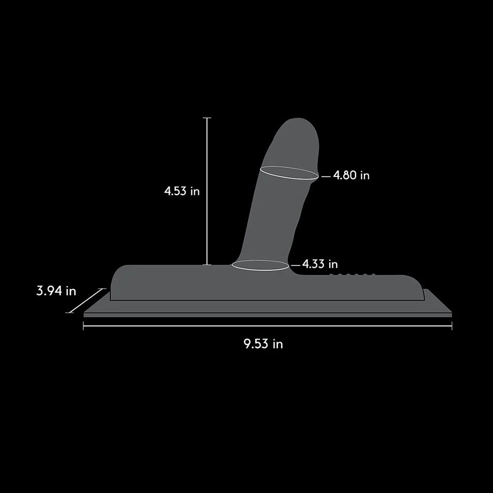 The Cowgirl Vibrators Bronco - Realistic Silicone Attachment - Chocolate