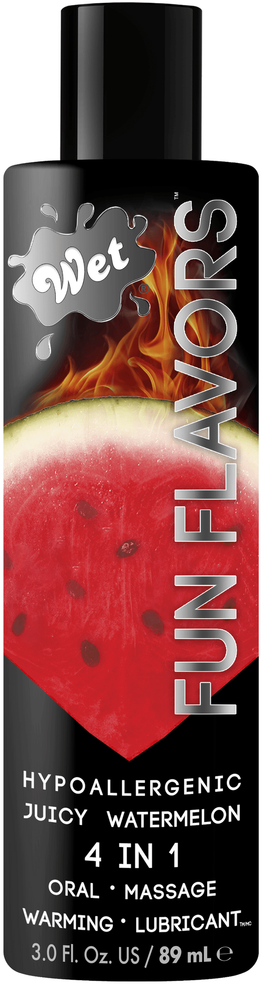 Wet Lubes Fun Flavors Juicy Watermelon 4 in 1 3oz