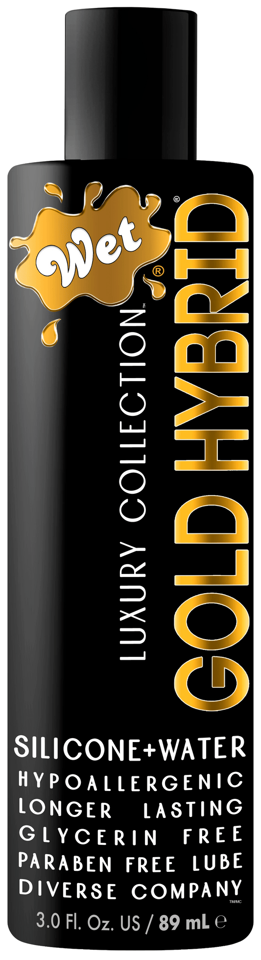 Wet Lubes Gold Hybrid Water Silicone Blend 3.1 Fl. Oz./93mL
