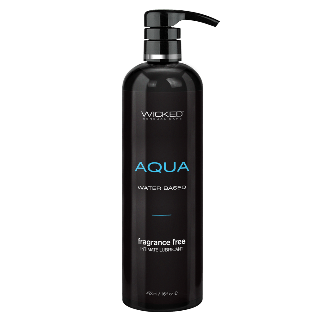 Wicked Lubes Aqua Water Based Lubricant  16oz