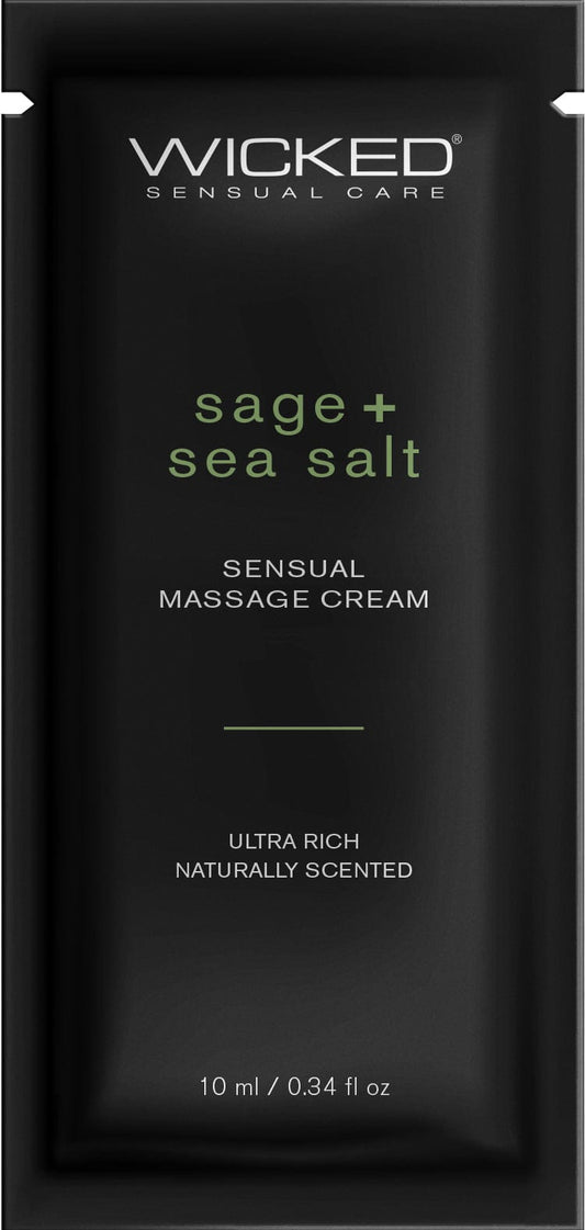 Wicked Lubes Sage + Sea Salt Massage Cream .34oz