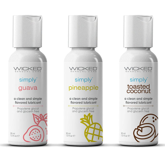 Wicked Lubes Simply Tropical Trio Travel Kit 1oz (Pack of 3)