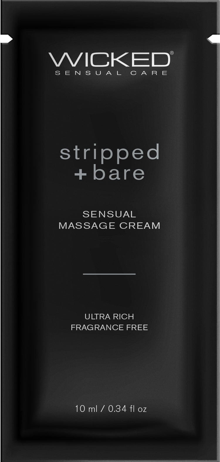 Wicked Lubes Stripped + Bare Massage Cream .34oz