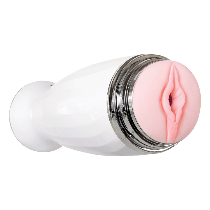 Zero Tolerance For Him Zero Tolerance THE THRUSTING RECHARGEABLE STROKER  WHITE/CHROME