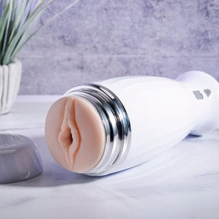 Zero Tolerance For Him Zero Tolerance THE THRUSTING RECHARGEABLE STROKER  WHITE/CHROME