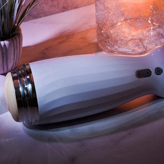 Zero Tolerance For Him Zero Tolerance THE THRUSTING RECHARGEABLE STROKER  WHITE/CHROME